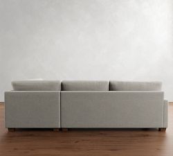 PB Comfort Modern Square Arm Return Bumper Sectional (121&quot;)