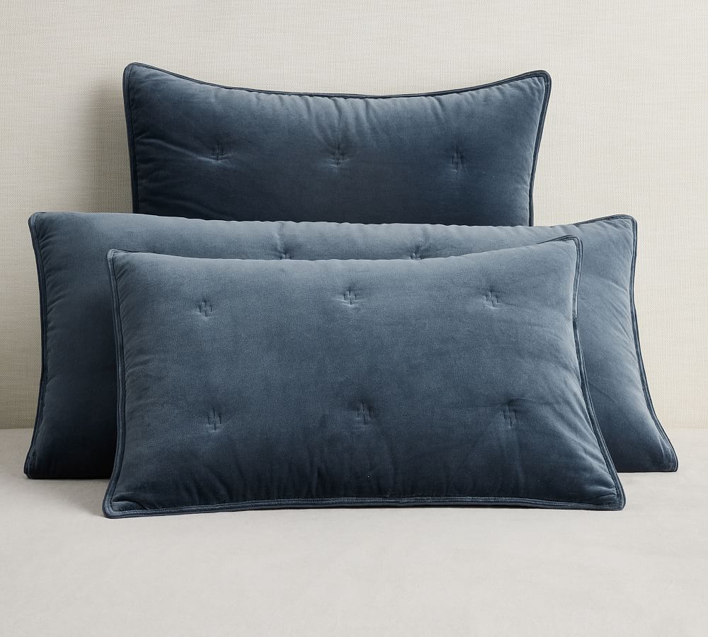 Velvet Tufted Comforter Sham