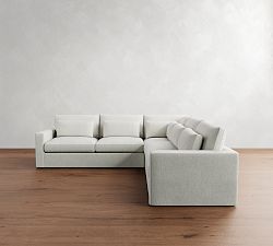 Westwood Square Arm Deep Seat 3-Piece L-Shaped Sectional (122&quot;)