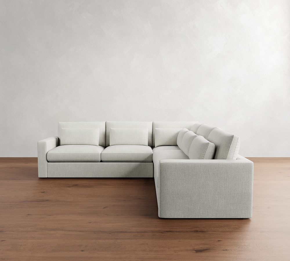 Westwood Square Arm Deep Seat 3-Piece L-Shaped Sectional (122&quot;)