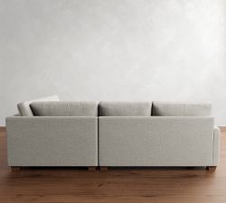 PB Comfort Modern Square Arm 3-Piece Wedge Sectional (115&quot;)