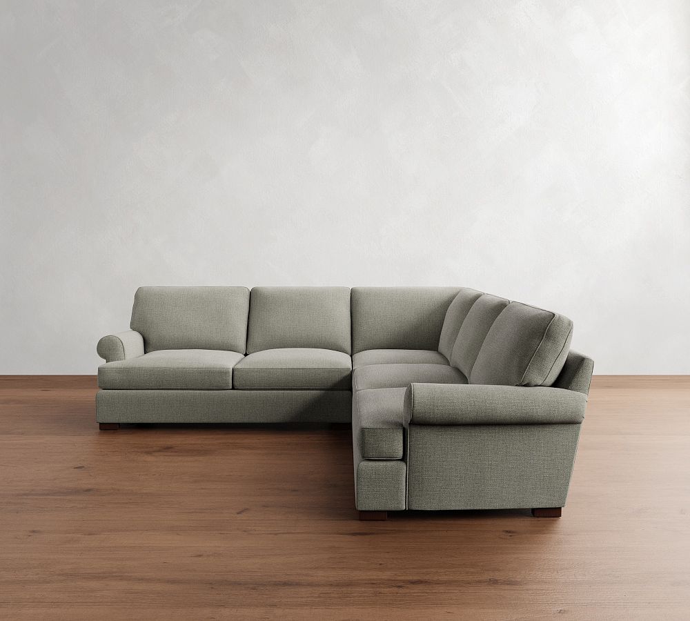 Townsend Roll Arm 3-Piece L-Shaped Sectional (114&quot;)