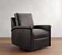 Tyler Roll Arm Leather Manual &amp; Power Swivel Glider Recliner
