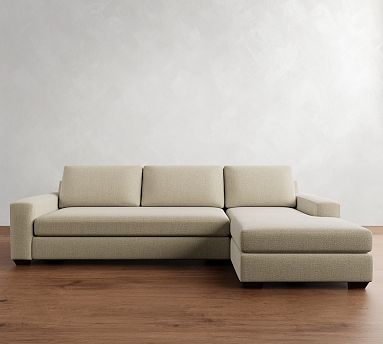 Big Sur Square Arm Chaise Sectional (114&quot;&ndash;156&quot;)