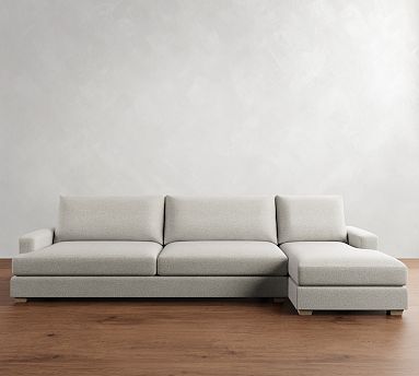 Canyon Square Arm Chaise Sectional (118"–162")