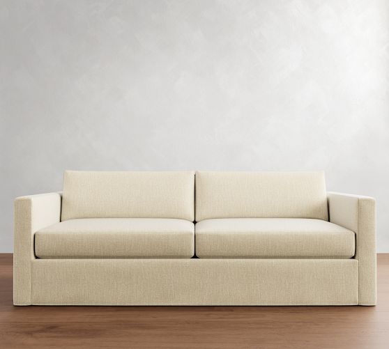 Carmel Slim Arm Slipcovered Sofa (56"-116")