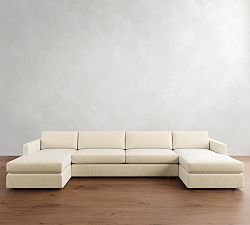 Carmel Slim Arm Double Chaise Sectional (139&quot;&ndash;171&quot;)