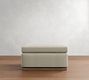 Dream Wide Arm Wood Base Ottoman