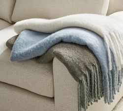 Hayes Faux Mohair Throw Blanket