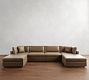 Modular Leather 6-Piece Double Chaise Sectional (148&quot;&ndash;160&quot;)