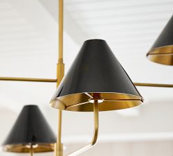 Monroe Mobile Black Enamel Shade, Set of 2 (10&quot;)