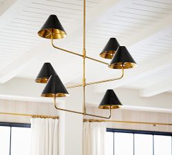 Monroe Mobile Black Enamel Shade, Set of 2 (10&quot;)