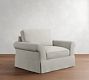 PB Comfort Roll Arm Slipcovered Chair and a Half