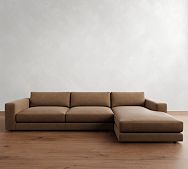 Caramel colored sectional discount