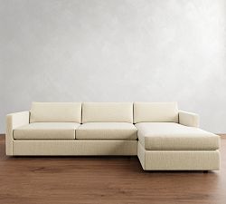 Carmel Slim Arm Chaise Sectional (107&quot;&ndash;129&quot;)