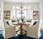 Heritage Farmhouse Pedestal Extending Dining Table (56&quot;-76&quot;)