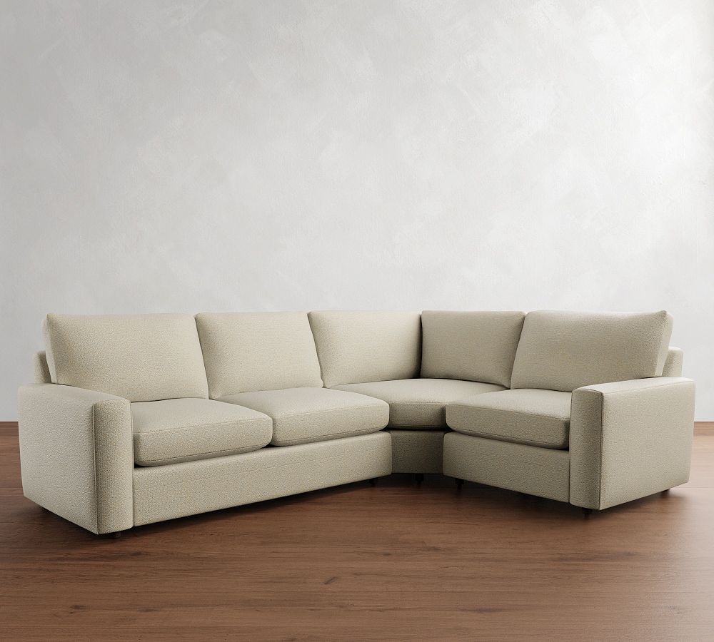 Pearce Modern Square Arm 3-Piece Wedge Sectional (118&quot;)