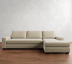 Big Sur Square Arm Chaise Sectional (114&quot;&ndash;156&quot;)