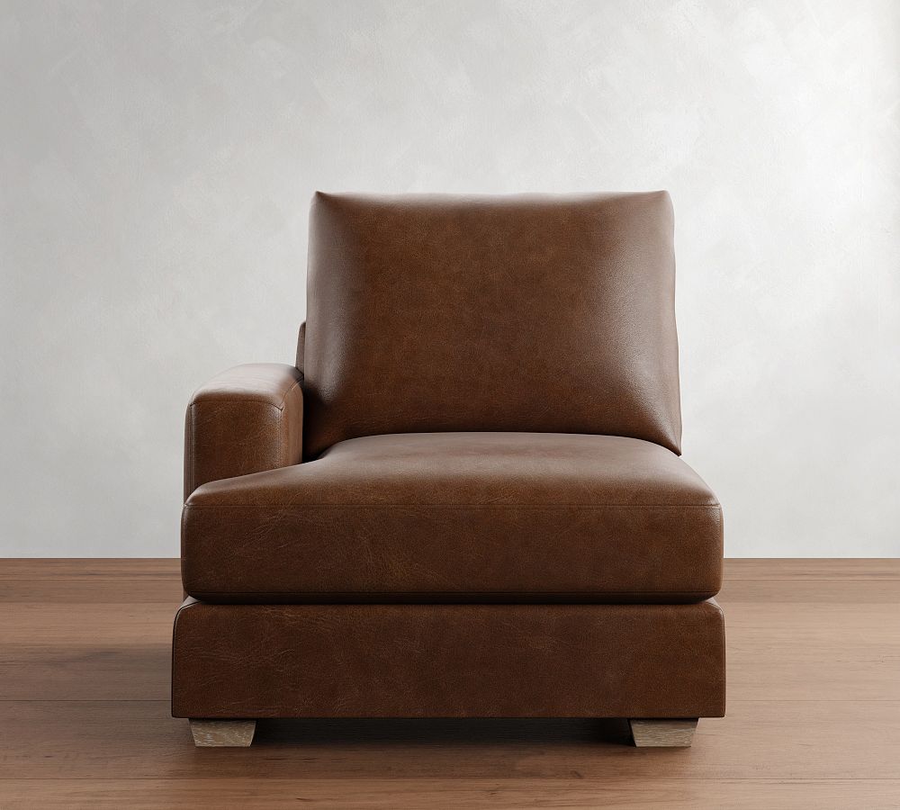 Build Your Own Canyon Square Arm Leather Sectional