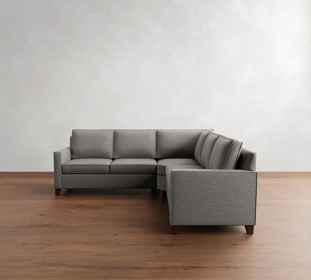 Cameron Square Arm 3-Piece L-Shaped Wedge Sectional (108&quot;)