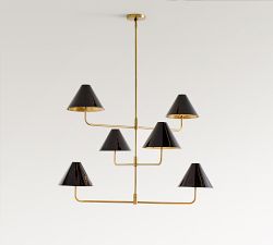 Monroe Mobile Black Enamel Shade, Set of 2 (10&quot;)