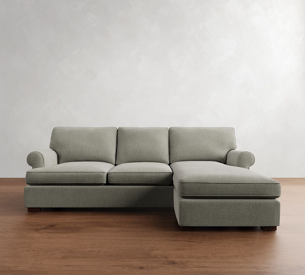 Townsend Roll Arm Reversible Chaise Sectional - Storage Available (102&quot;)
