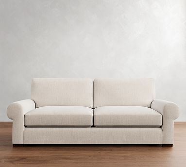 Turner Roll Arm Upholstered Sleeper Sofa 2 Seater 90 with Memory Foam Mattress Polyester Wrapped Cushions Faux Mohair Velvet Merlot Pottery Barn