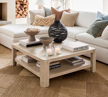 Aptos Coffee Table Sandwash Pottery Barn