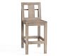 Indio Outdoor Bar Stool, Weathered Grey