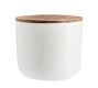 Mason Stoneware Canister, Small (4.5" dia. x 4" H) - Ivory