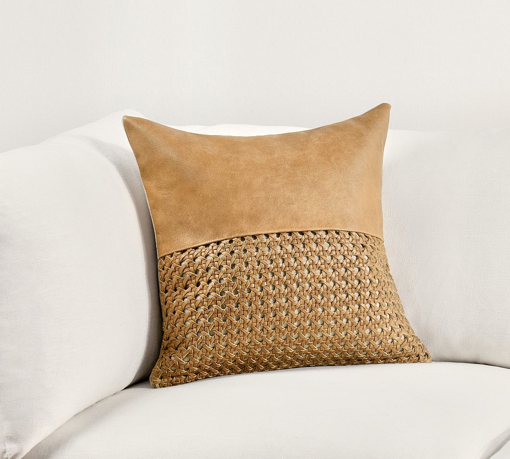 Caia Toscano Leather Pillow Cover