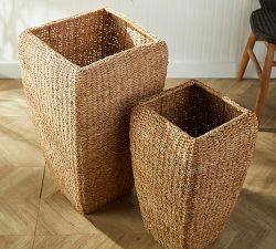 Seagrass Square Planters, Set of 2
