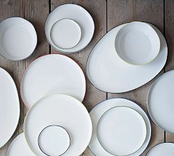 Abbesses Porcelain Pasta Bowls, Set of 4