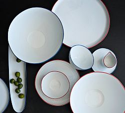 Abbesses Porcelain Pasta Bowls, Set of 4