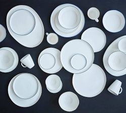 Abbesses Porcelain Pasta Bowls, Set of 4