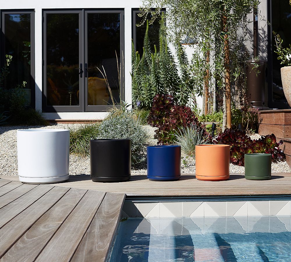 Ceramic Cylinder Planters