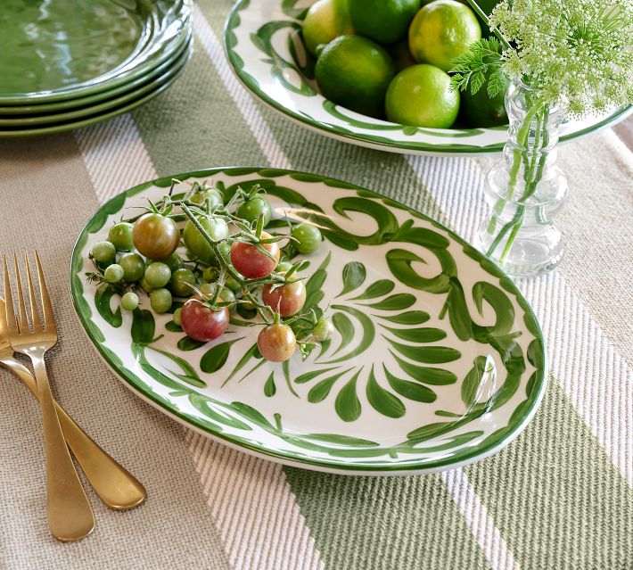 Puebla Stoneware Oval Serving Platters