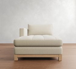 Build Your Own Jake Tufted Seadrift Wood Base Sectional