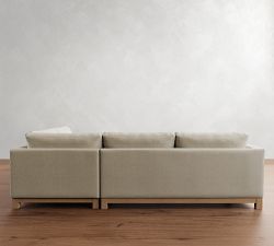 Jake Seadrift Wood Base Return Bumper Sectional (106&quot;-110&quot;)
