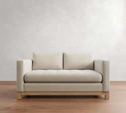Jake Tufted Seadrift Wood Base Sofa (63&quot;&ndash;96&quot;)