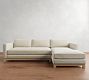 Jake Seadrift Wood Base Chaise Sectional (110&quot;&ndash;120&quot;)