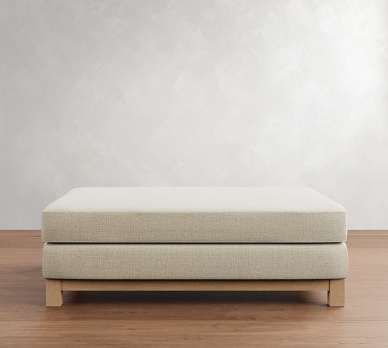 Jake Seadrift Wood Base Sectional Ottoman