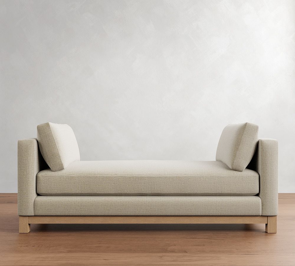 Jake Seadrift Wood Base Settee (74&quot;)