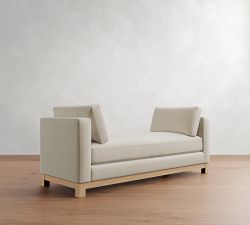 Jake Seadrift Wood Base Settee (74&quot;)