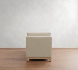 Jake Seadrift Wood Base Settee (74&quot;)
