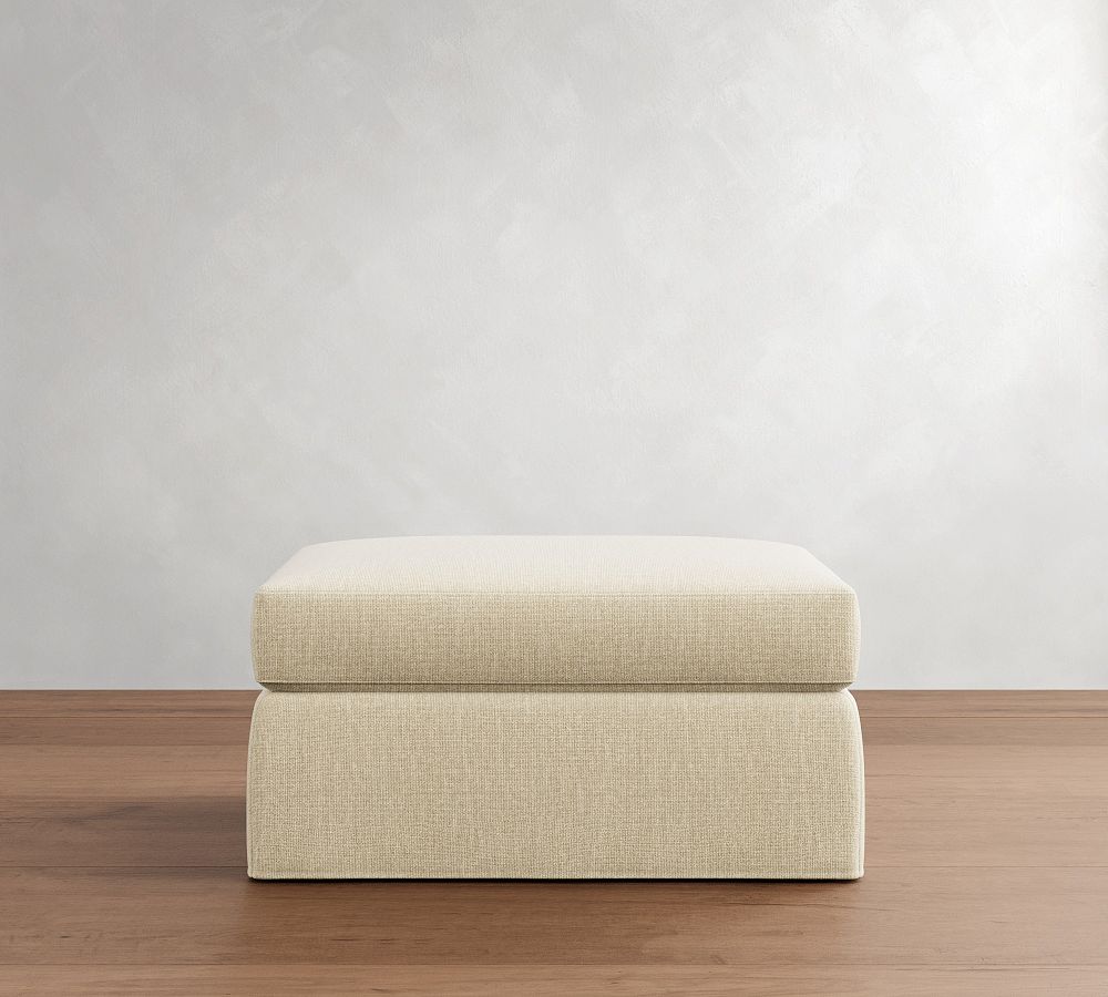 Carmel Slipcovered Sectional Ottoman