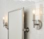 Cooper Ribbed Glass Tube Sconce (13&quot;)