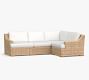 Huntington Wicker 4-Piece Slope Arm Outdoor Sectional (100&quot;)