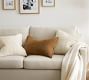 Pieced Suede Lumbar Pillow