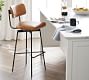 Maison Leather Swivel Stool